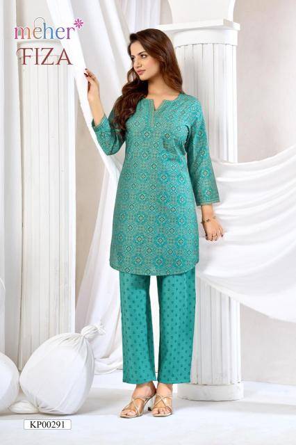 Meher fiza coord set Kurti wholesale market in Surat